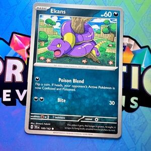 ekans (100/162) - common — pokémon: temporal forces